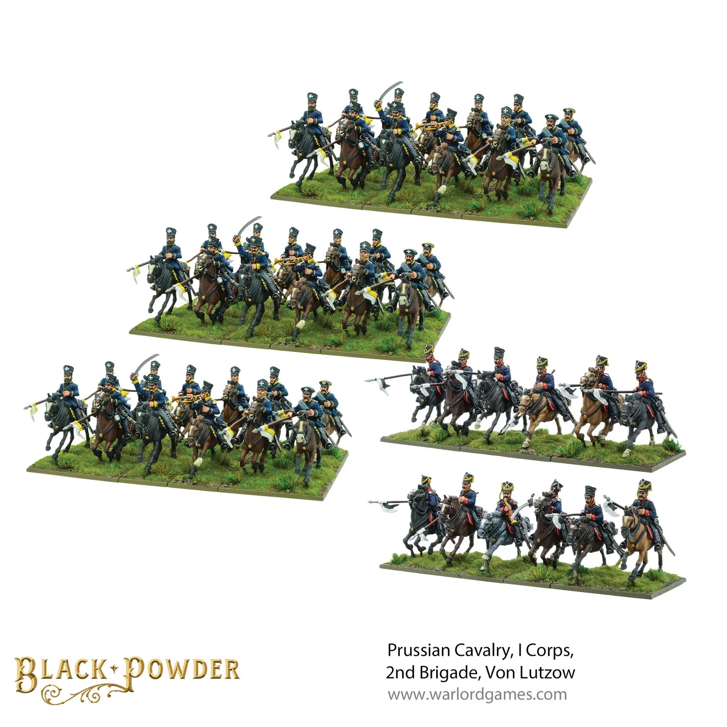 Warlord Black Powder Cavalerie prussienne Von Lützow coffret résine