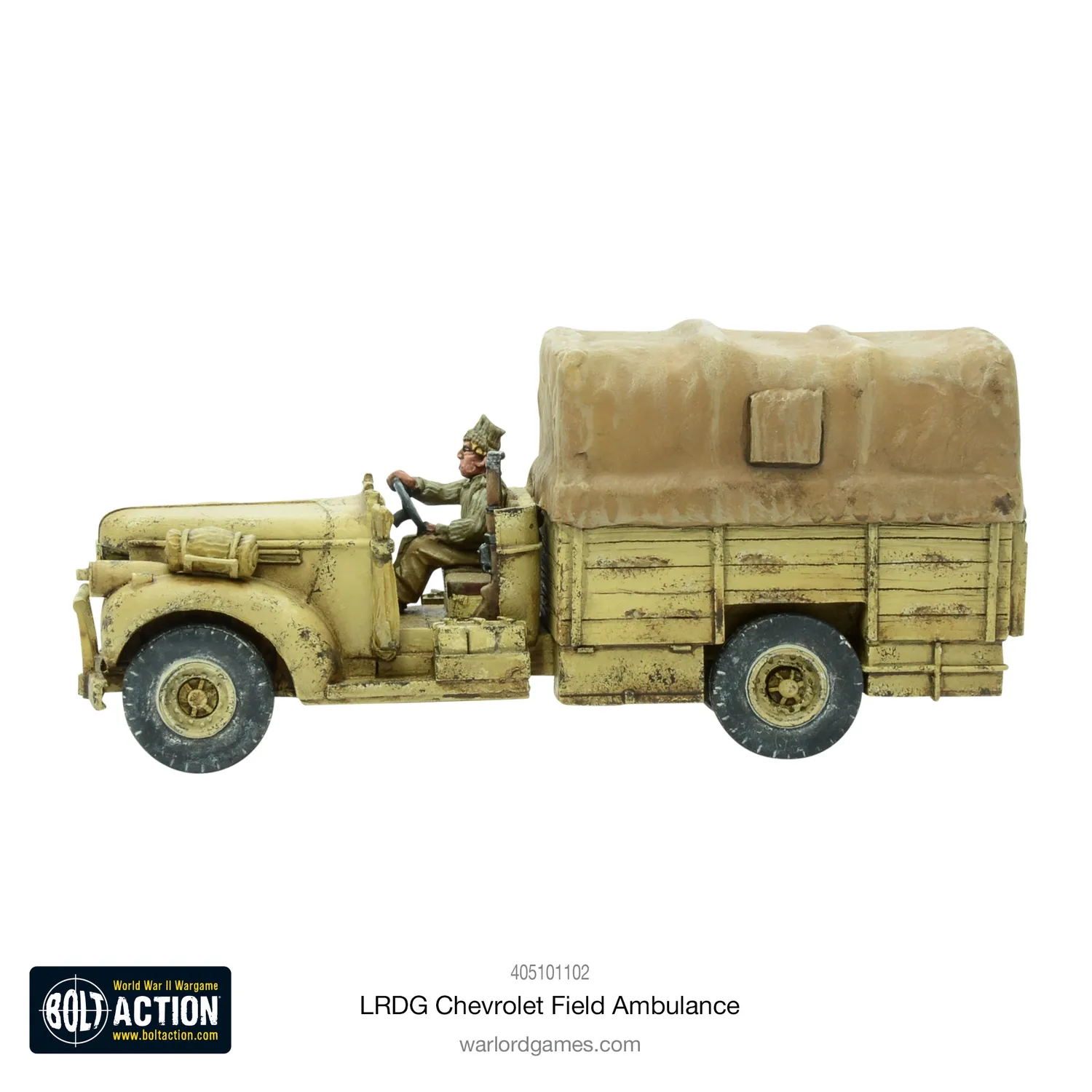Bolt Action LRDG Chevrolet Field Ambulance ambulance 1 véhicule résine métal
