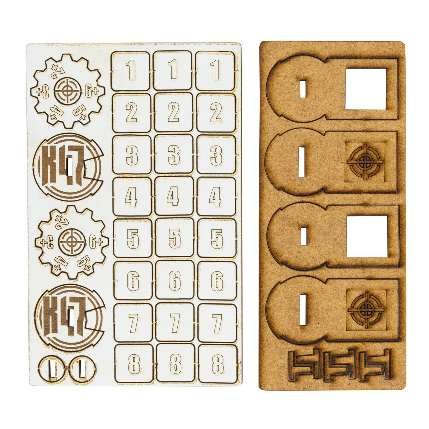 Konflikt 47 Artillery Zeroing marqueurs MDF x2