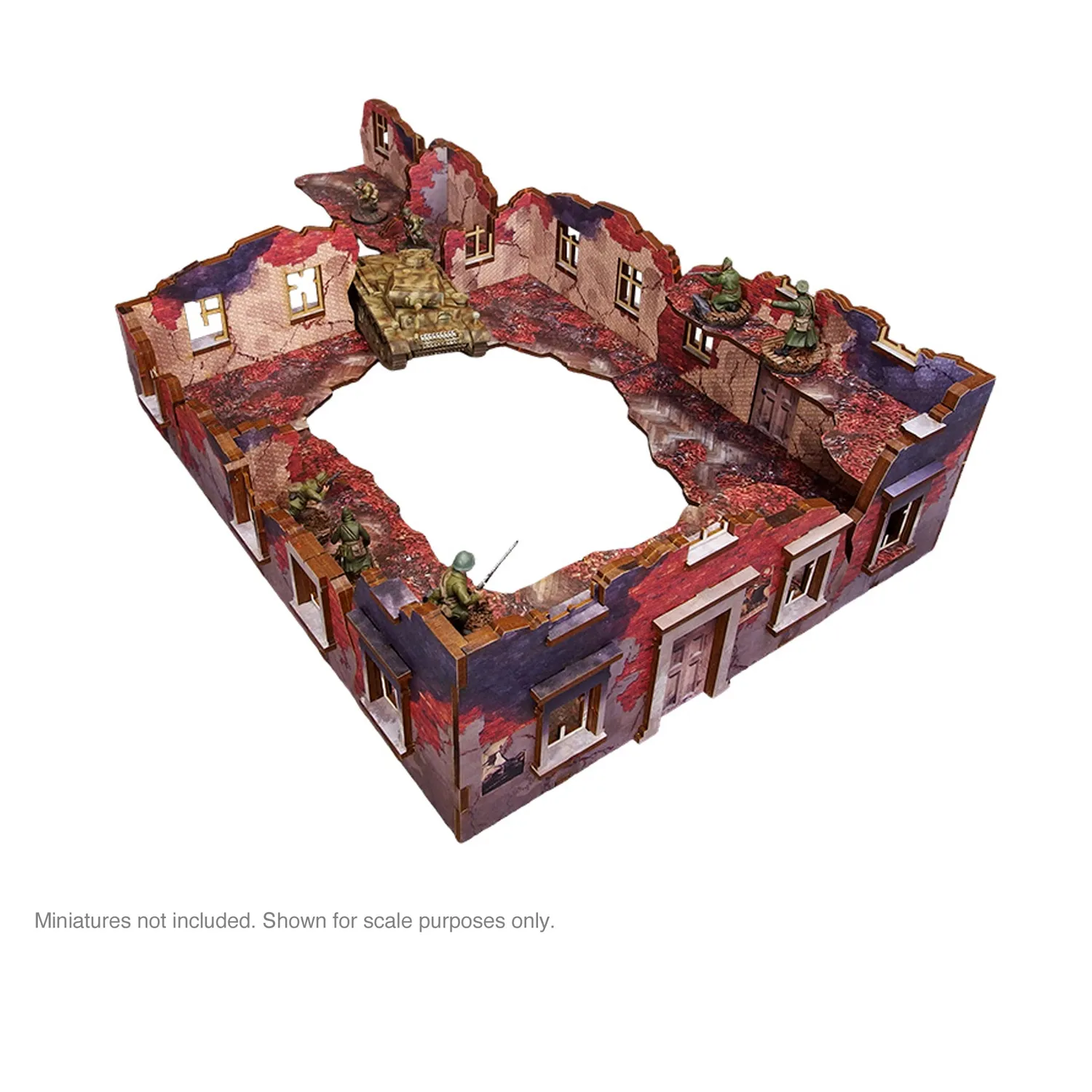 Bolt Action Ostfront Stalingrad bâtiment ruiné décor prépeint