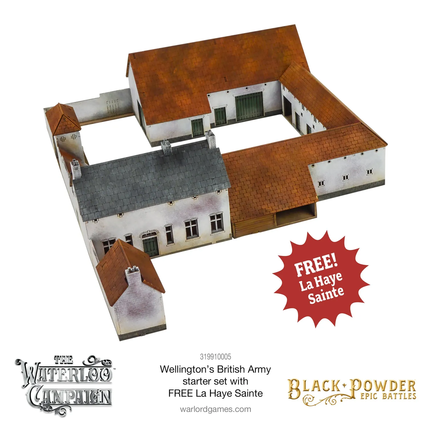 Warlord Games Black Powder Epic Battles Waterloo British Starter Army coffret