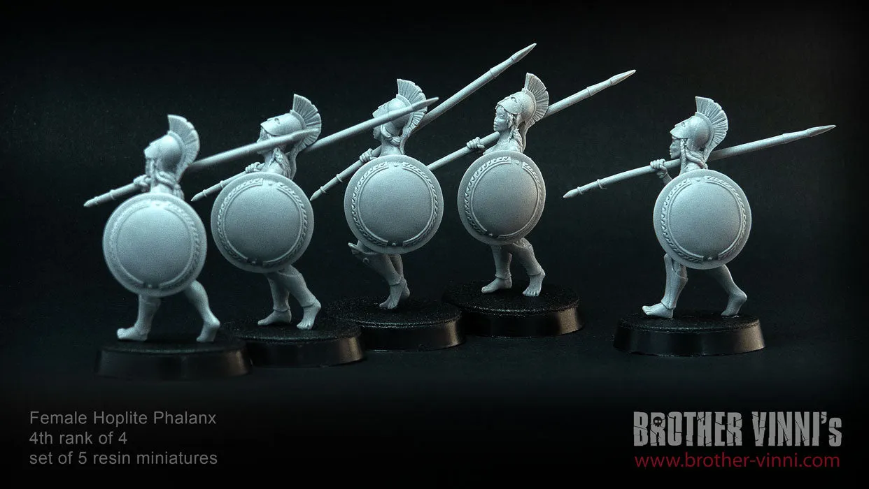 Brother Vinni Female Hoplites 4/4 lot 5 figurines résine 28mm