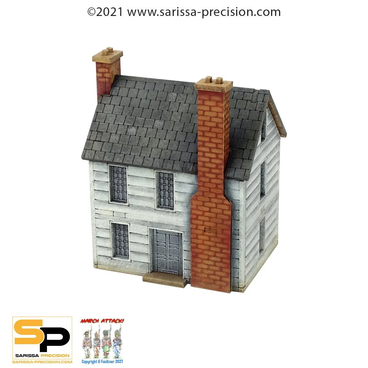 Bolt Action North American Planked House décor 15mm MDF