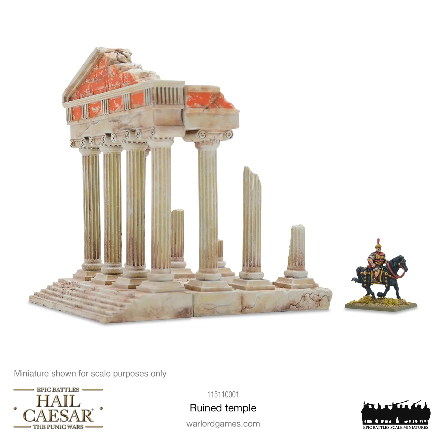 Hail Caesar Epic Battles Ruined Temple décor résine
