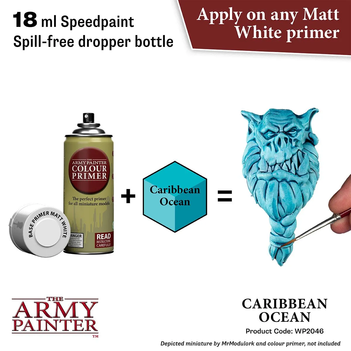 Bolt Action Speedpaint Caribbean Ocean peinture acrylique bleue
