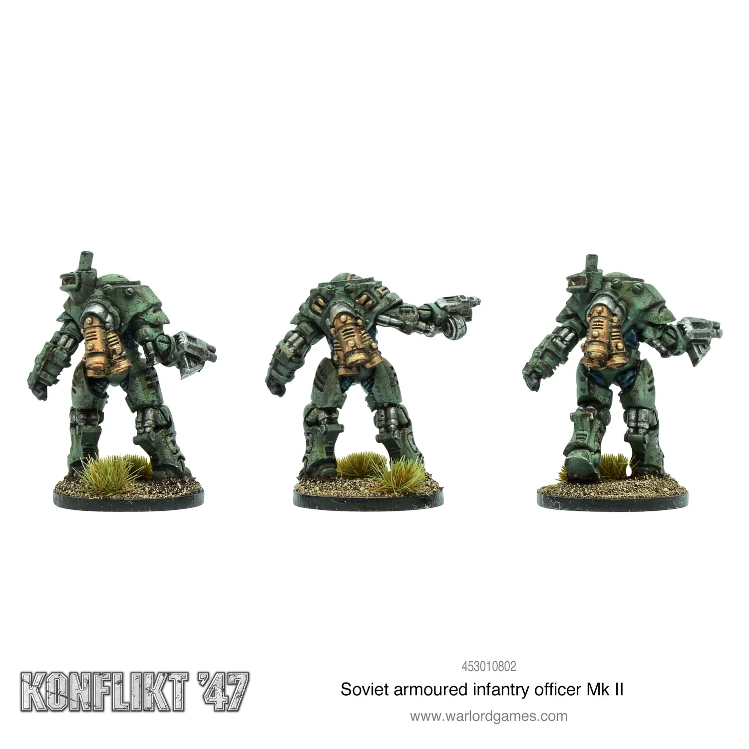 Bolt Action Soviet armoured infantry officer Mk II figurines métal