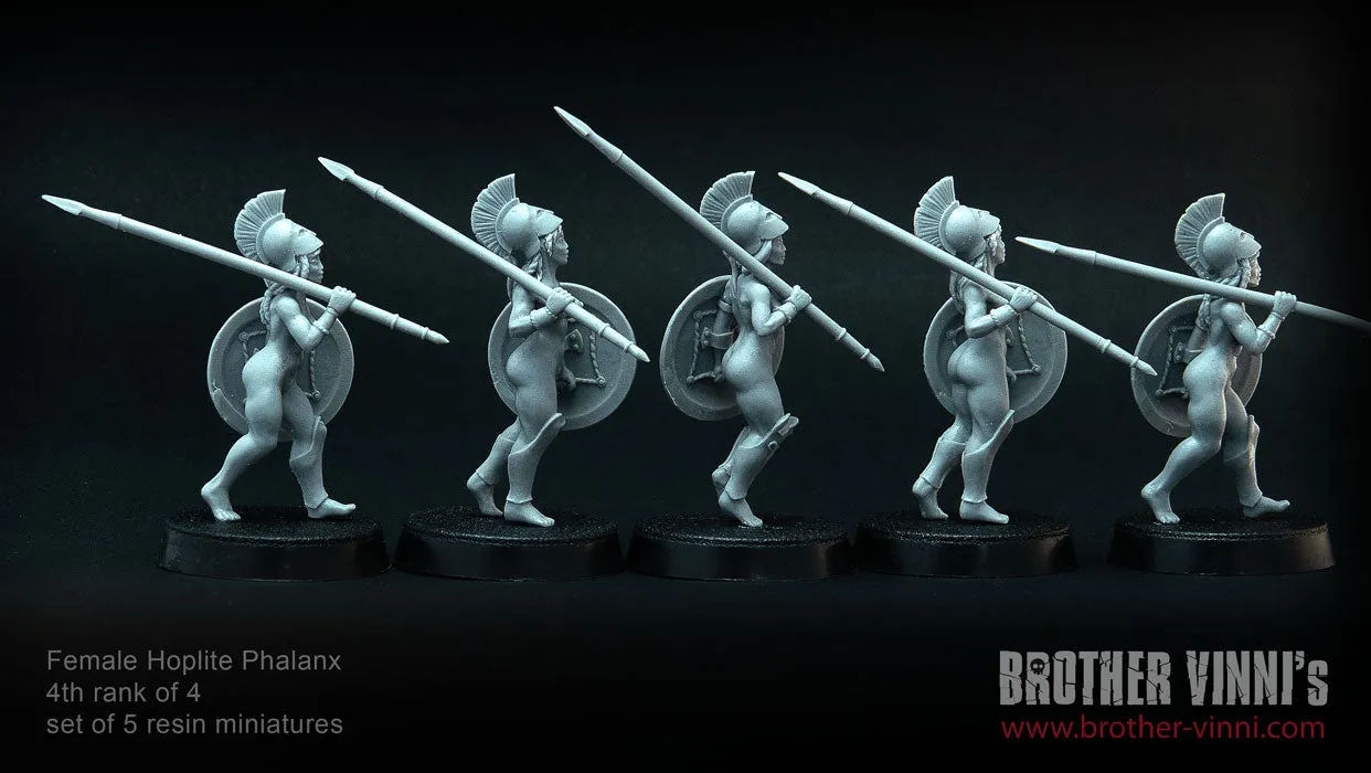 Brother Vinni Female Hoplites 4/4 lot 5 figurines résine 28mm