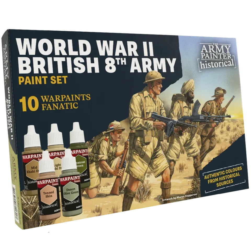 Bolt Action Historical: WWII British 8th Army set de peinture acrylique