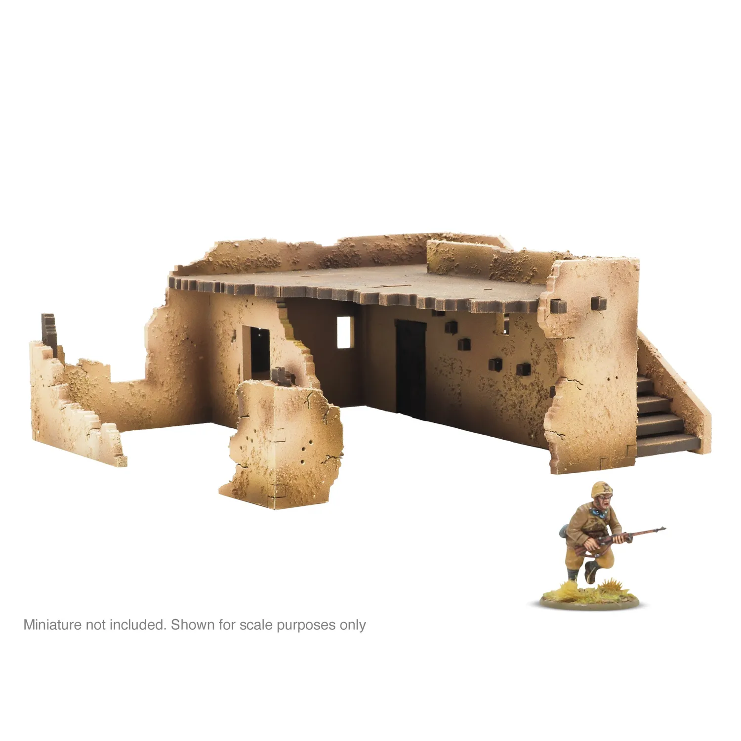 Warlord Gentleman's War ruine adobe décor MDF désert