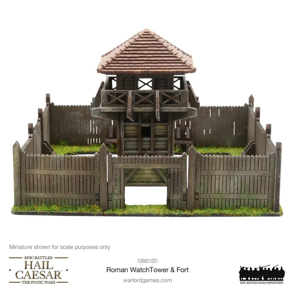 Bolt Action Hail Caesar Epic Battles Roman Watchtower Fort décor MDF