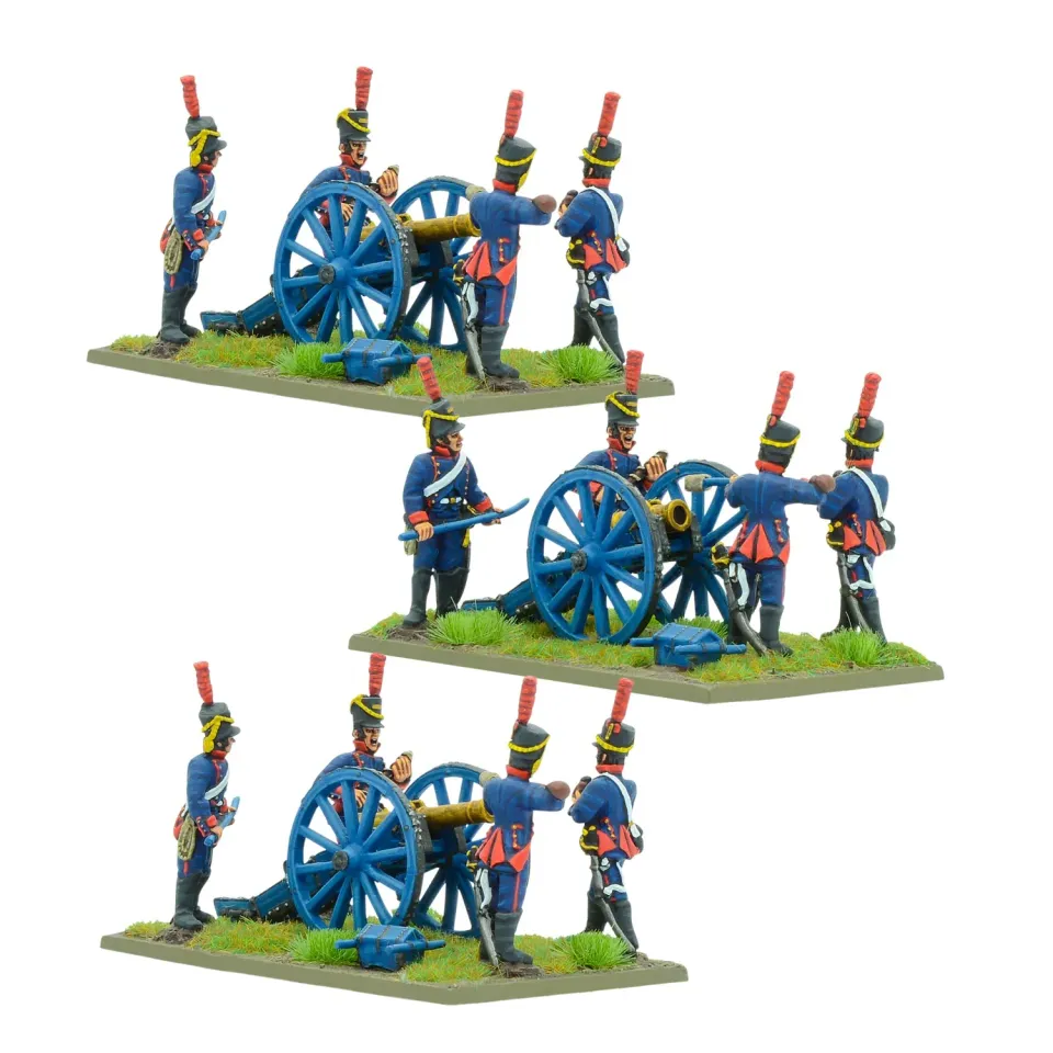 Black Powder artillerie à cheval espagnole batterie métal