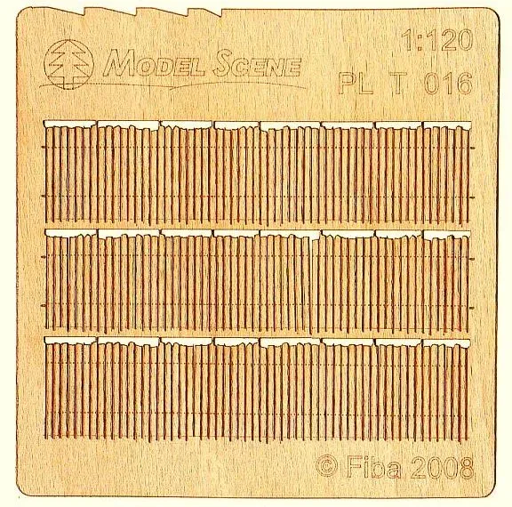 Albion Wooden Fence Irregular Cut I clôture diorama bois 2 pièces