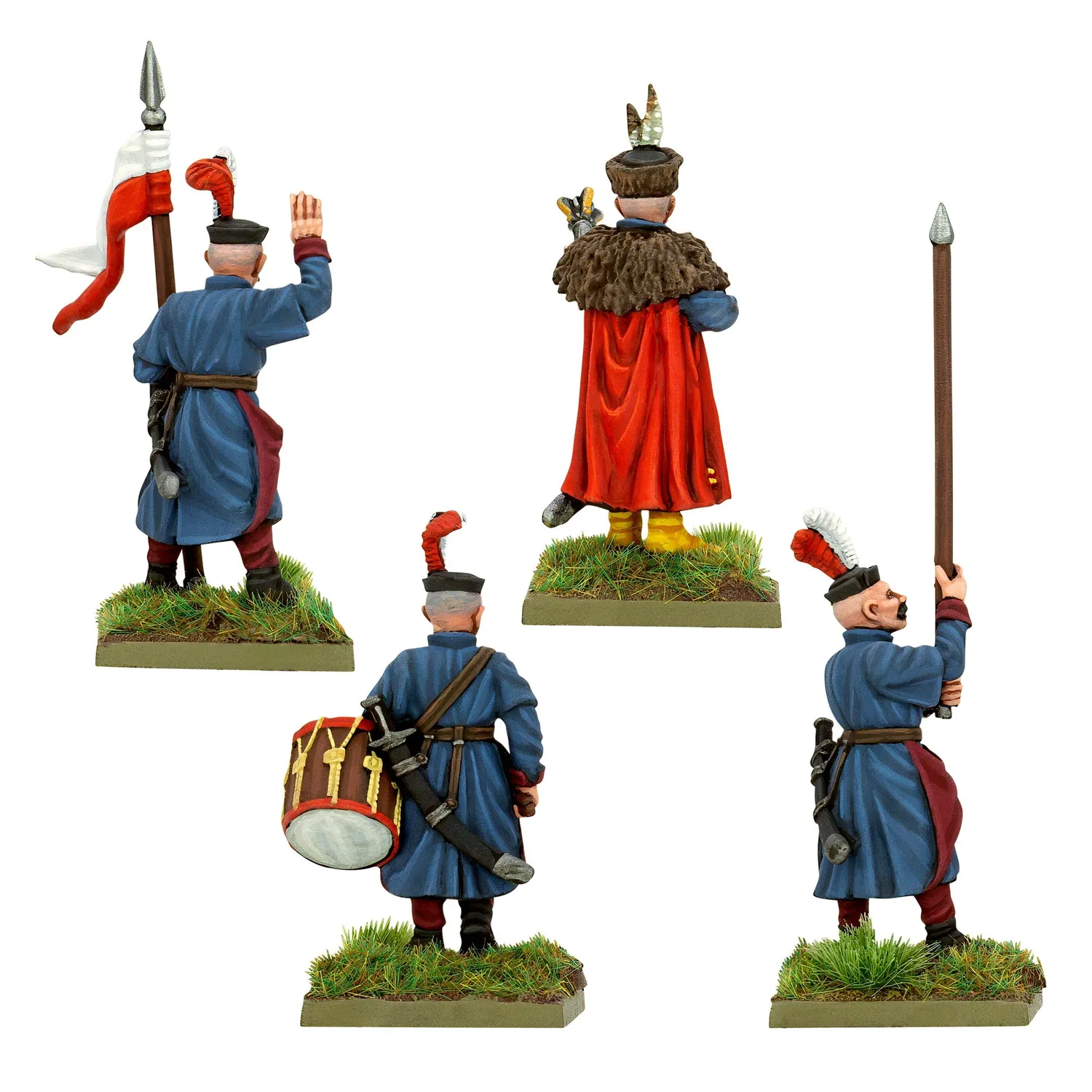 Bolt Action Pike & Shotte Early Hajduks figurines métal 4 pièces
