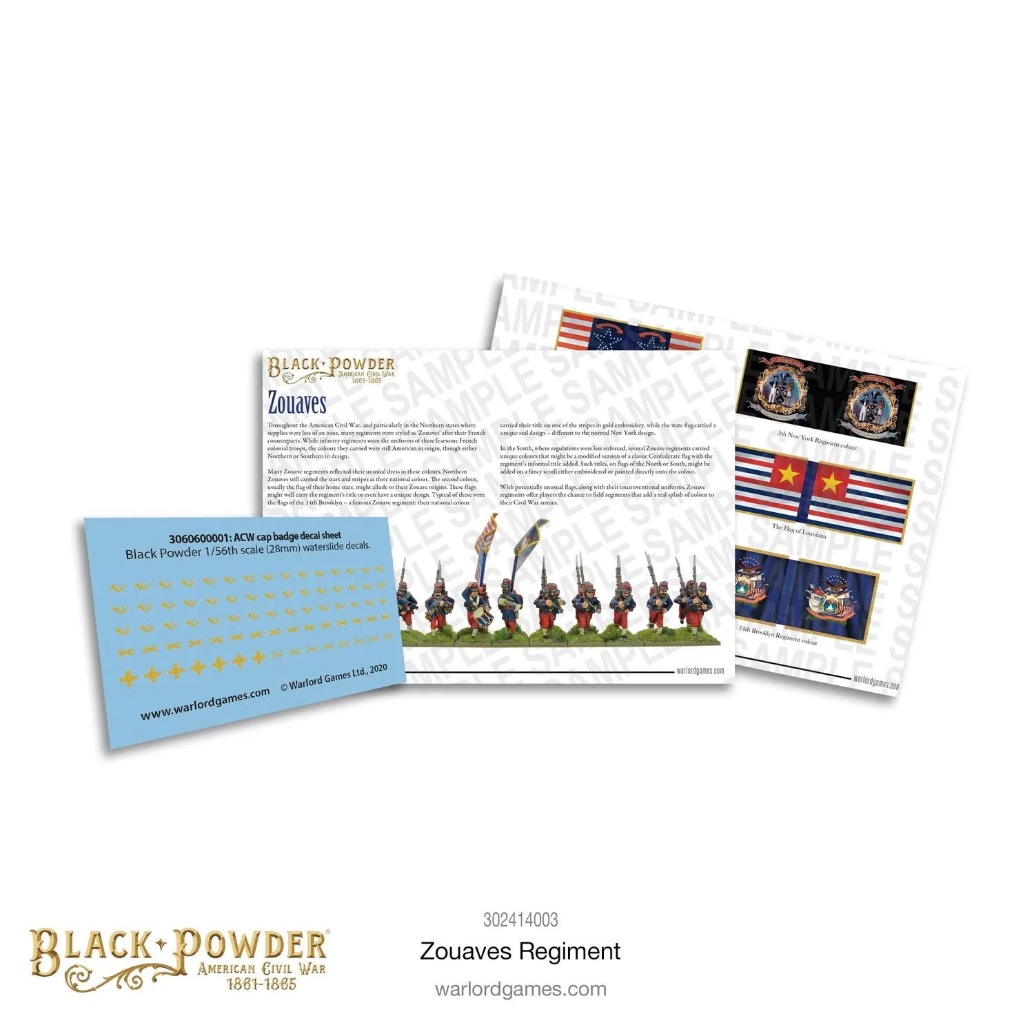Warlord Black Powder Zouaves Regiment 24 figurines résine