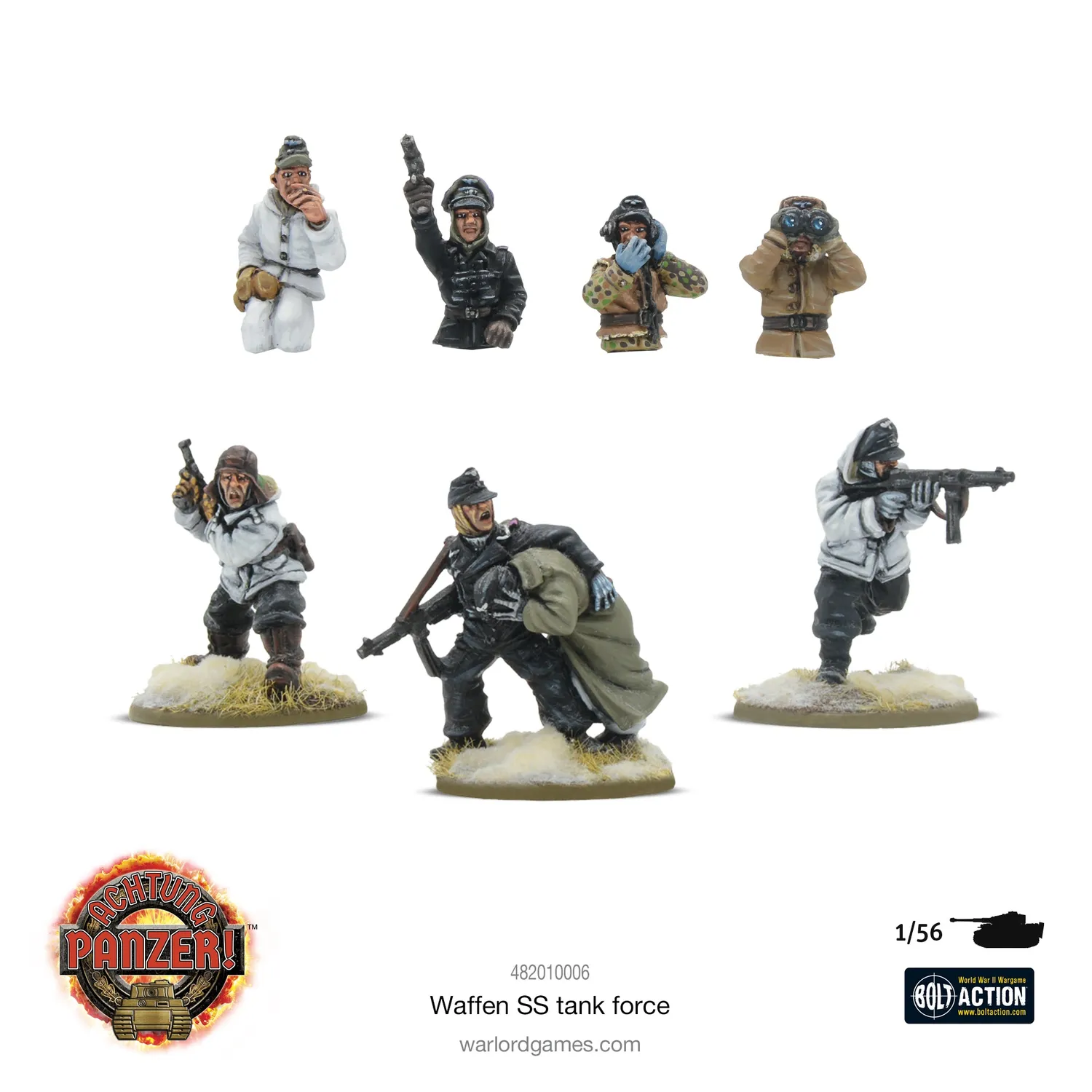 Bolt Action Waffen-SS Tank Force coffret 5 chars 1/56