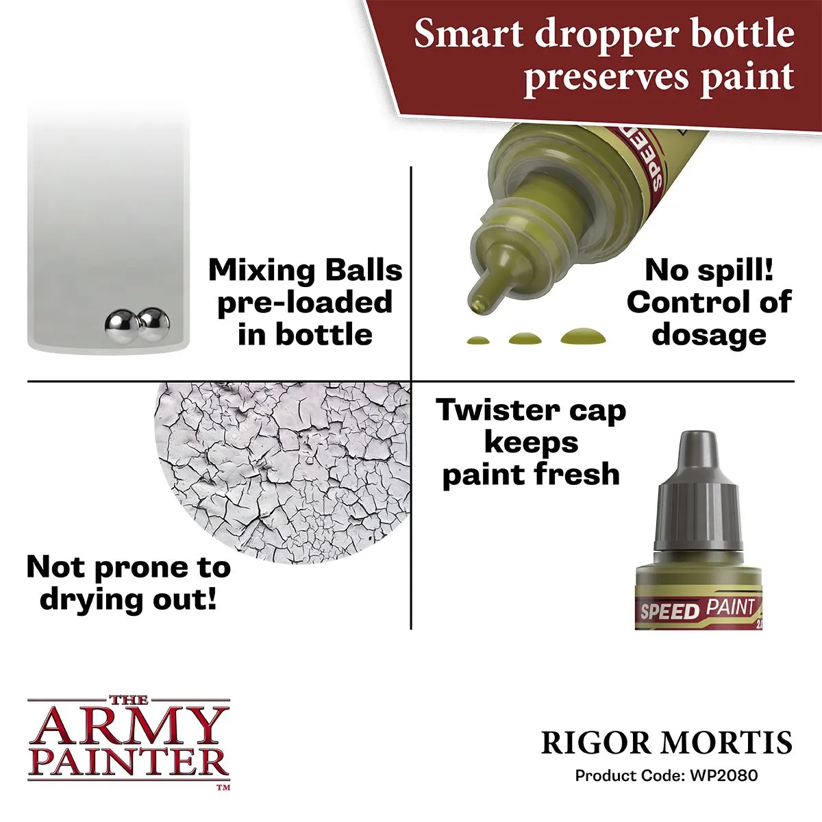 Army Painter Speedpaint Rigor Mortis peinture gris 18 ml