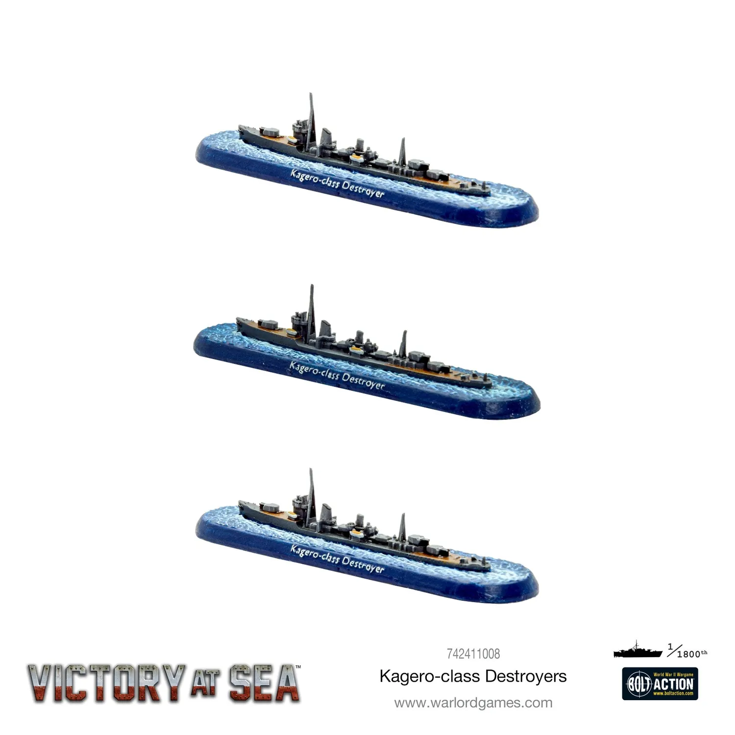 Victory at Sea Kagero destroyer japonais résine