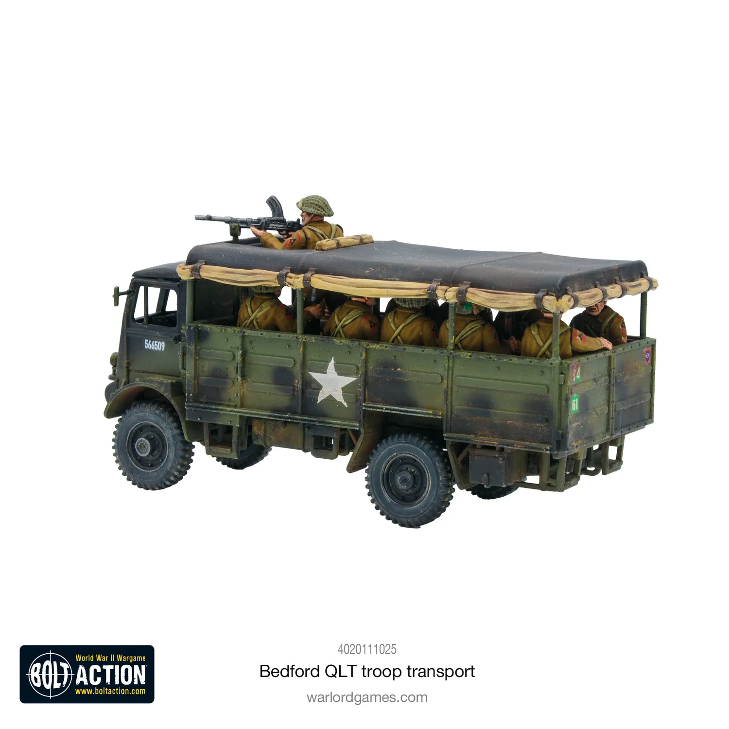 Bolt Action Bedford QLT camion de transport plastique