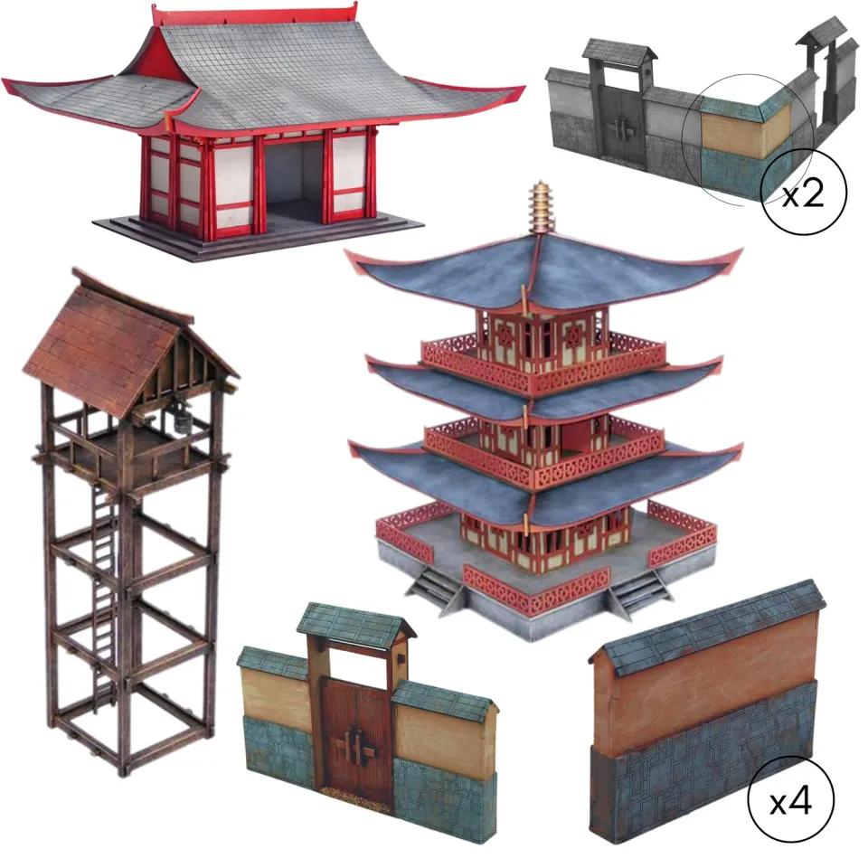 Sarissa Feudal Japan Royal Palace décor MDF bundle