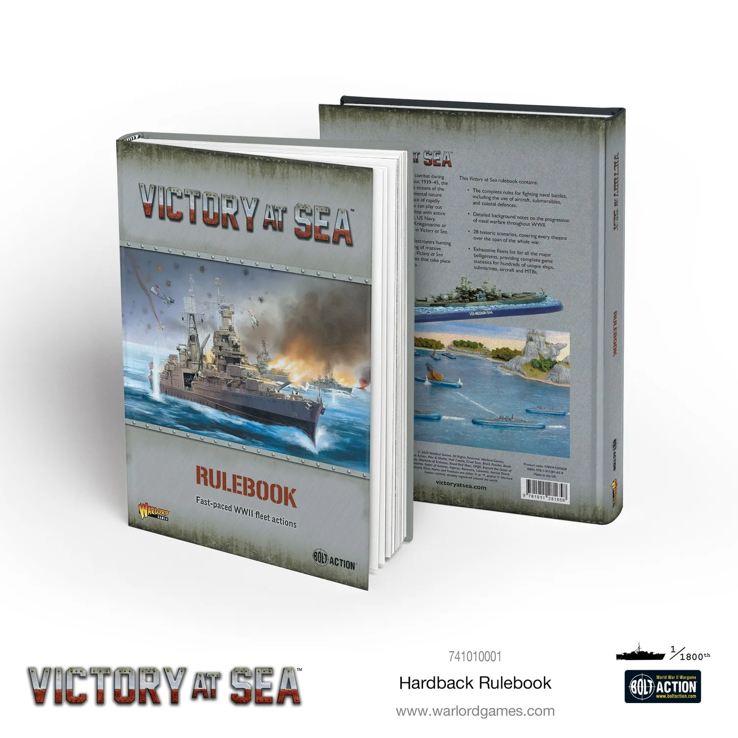 Victory at Sea hardback book livre de règles relié jeu naval Seconde Guerre mondiale