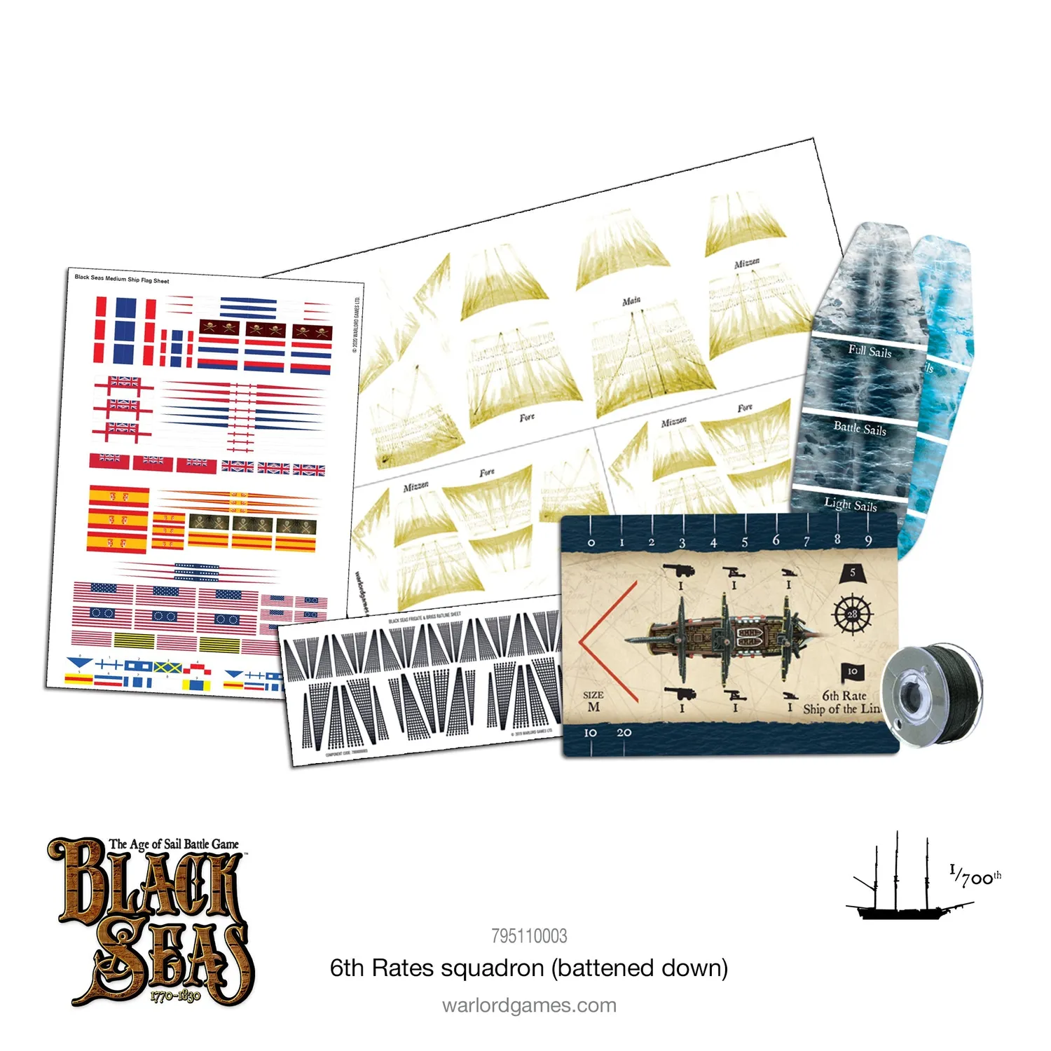 Warlord Games Black Seas 6th Rates squadron maquettes fermée