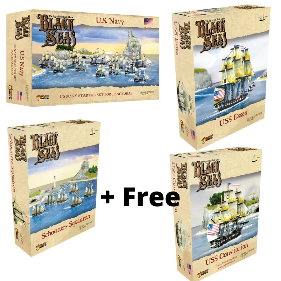 Warlord Games Black Seas US coffret flotte voiliers Constitution