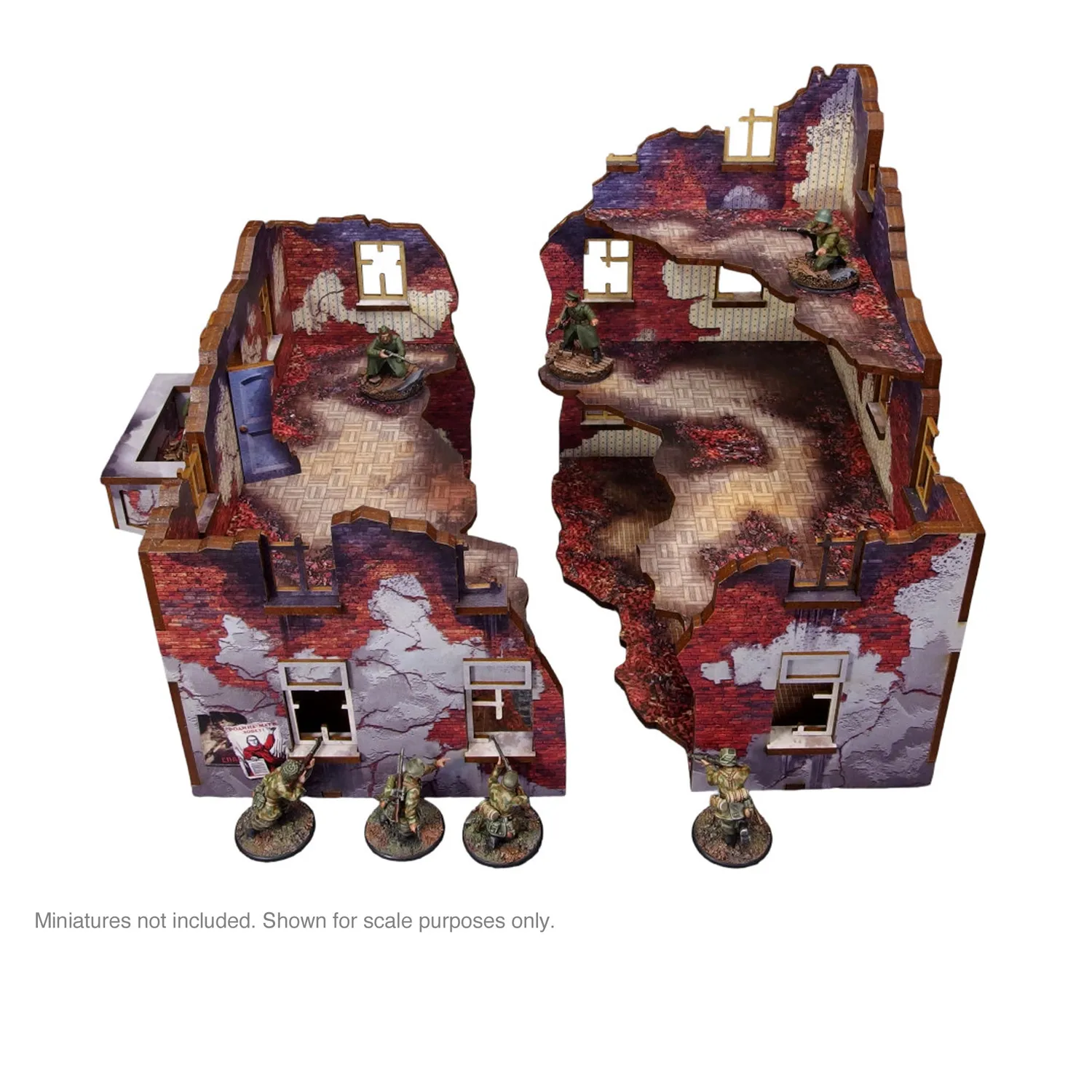 Bolt Action Ostfront immeuble Stalingrad décor prépeint