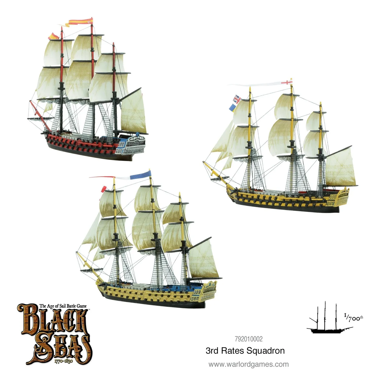 Black Seas 3rd Rates Squadron maquette navale plastique