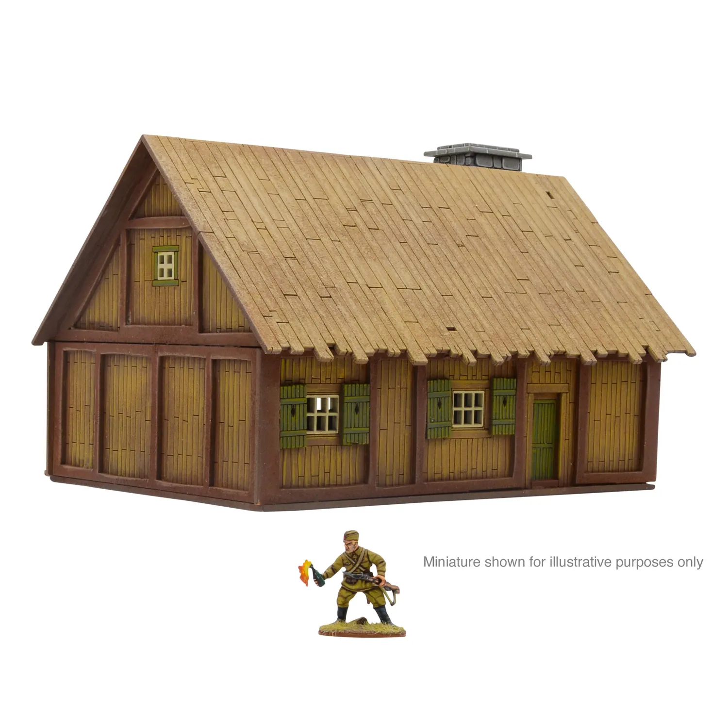 Bolt Action Small Eastern European Cottage (28mm) terrain Default Title MDF