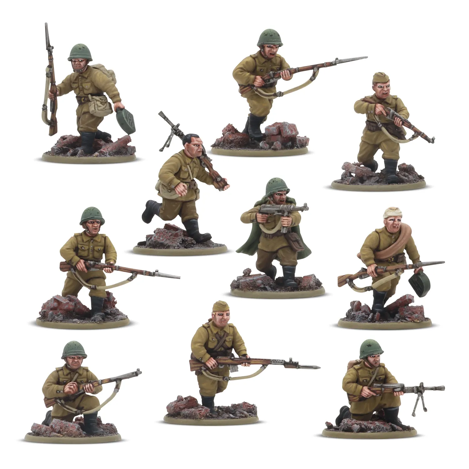 Bolt Action Forward to Berlin Mega Bundle armée soviétique figurines plastique métal