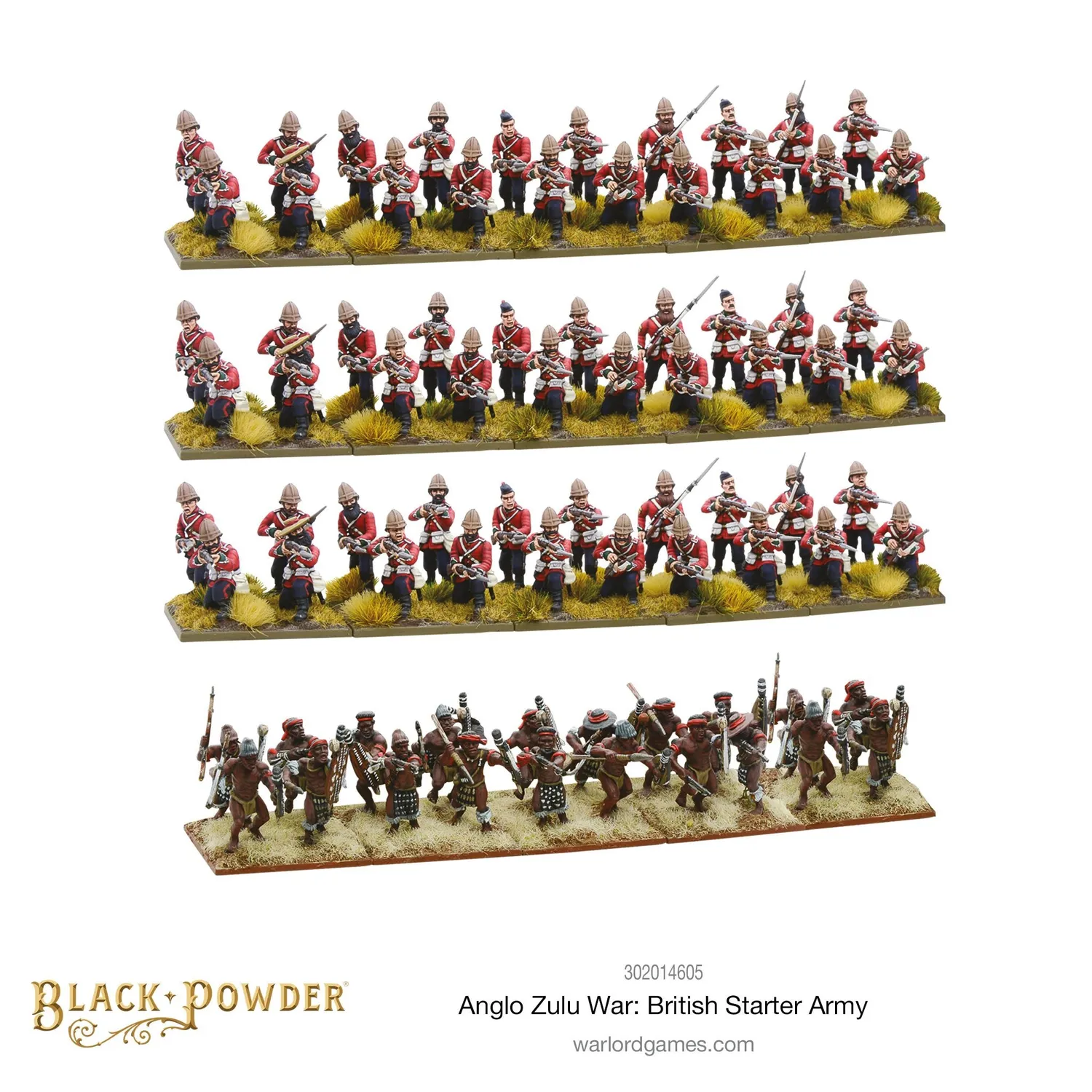 Black Powder Guerre Zoulou armée britannique starter