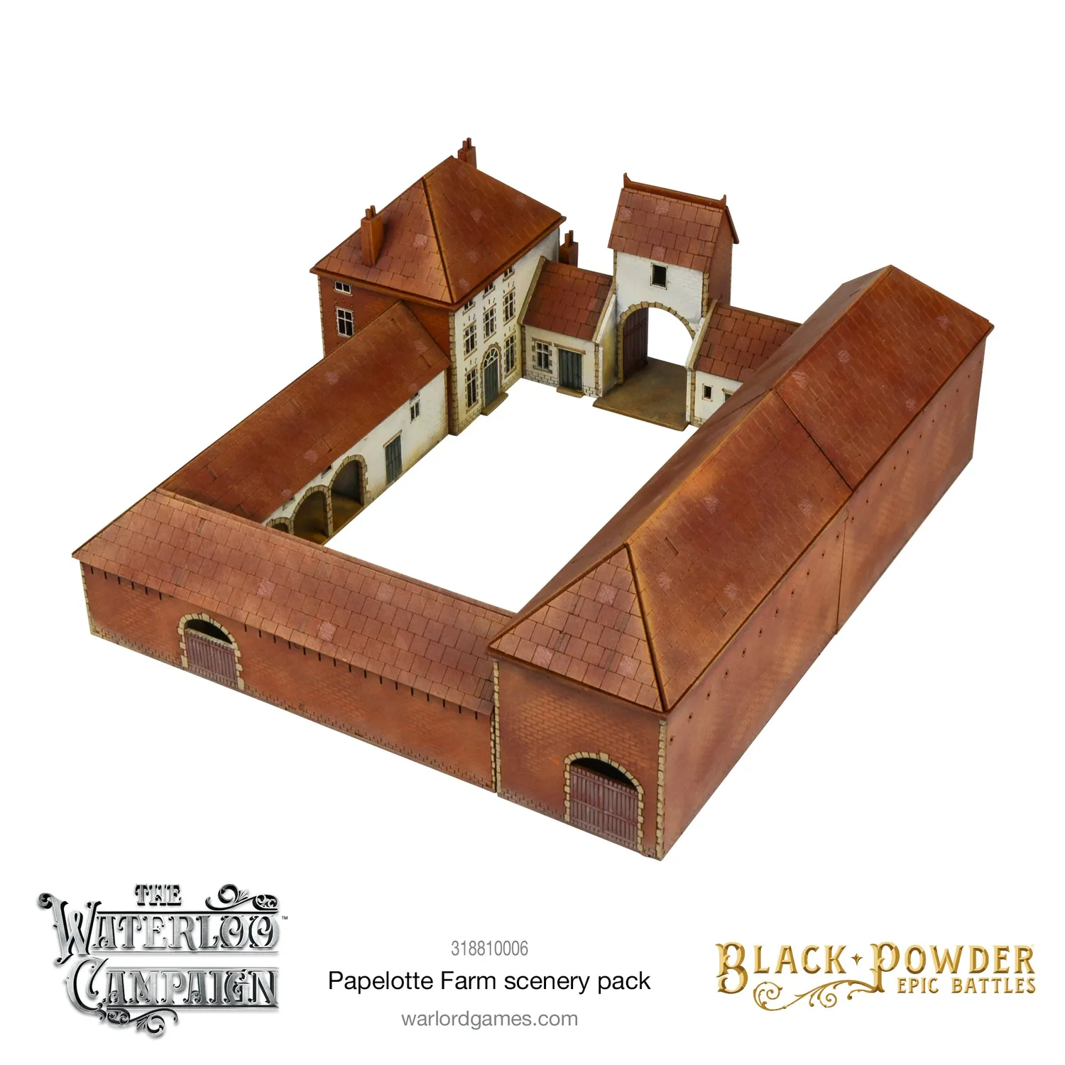 Bolt Action Black Powder Epic Battles Papelotte décor ferme Waterloo