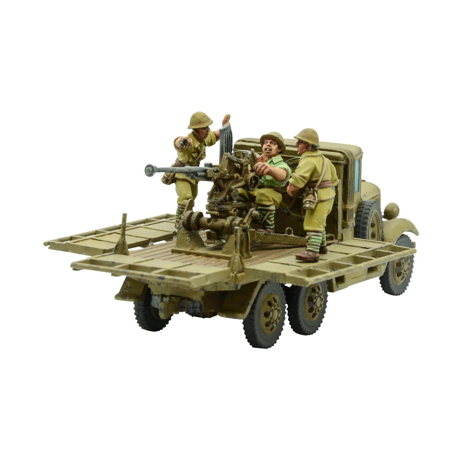 Bolt Action Isuzu Type 98 AA machine cannon carrier véhicule anti-aérien résine métal