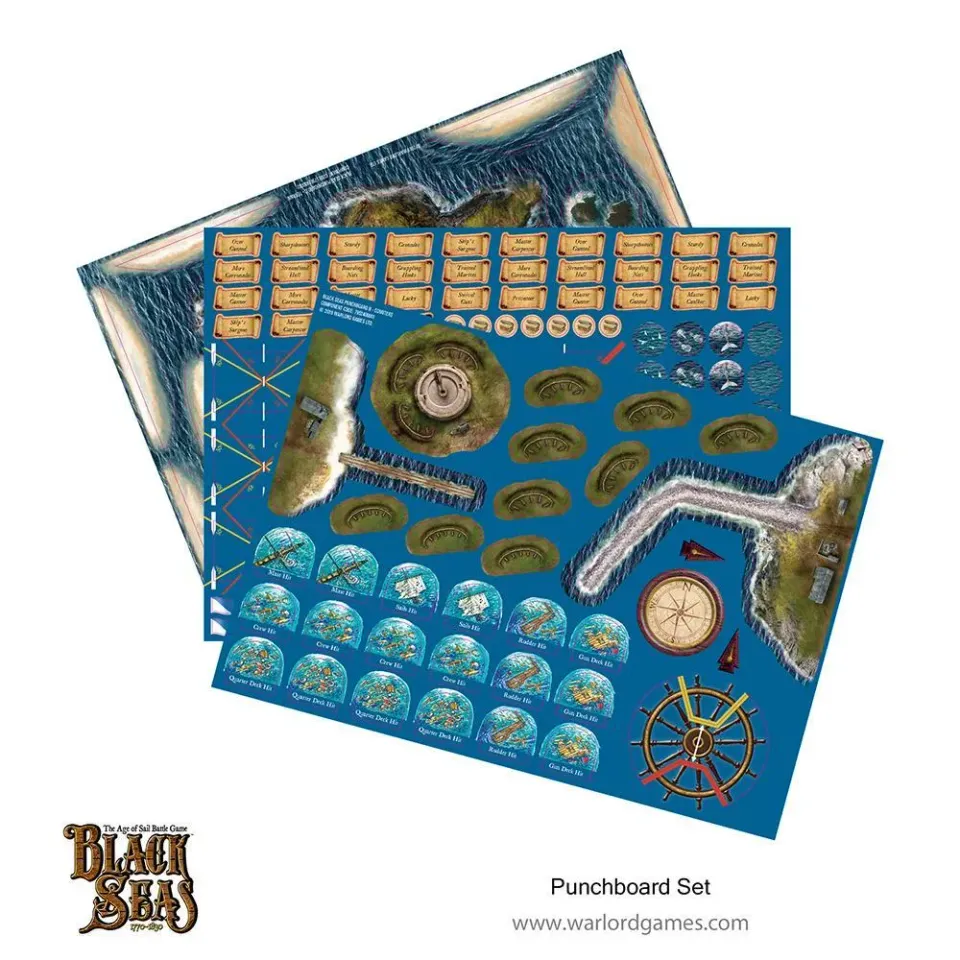 Bolt Action Black Seas punchboard accessoires de jeu