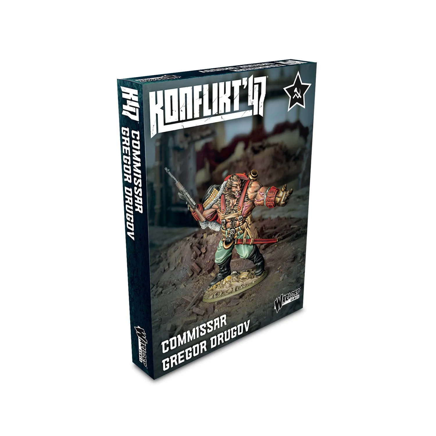 Warlord Konflikt'47 Commissar Gregor Drugov figurine soviétique