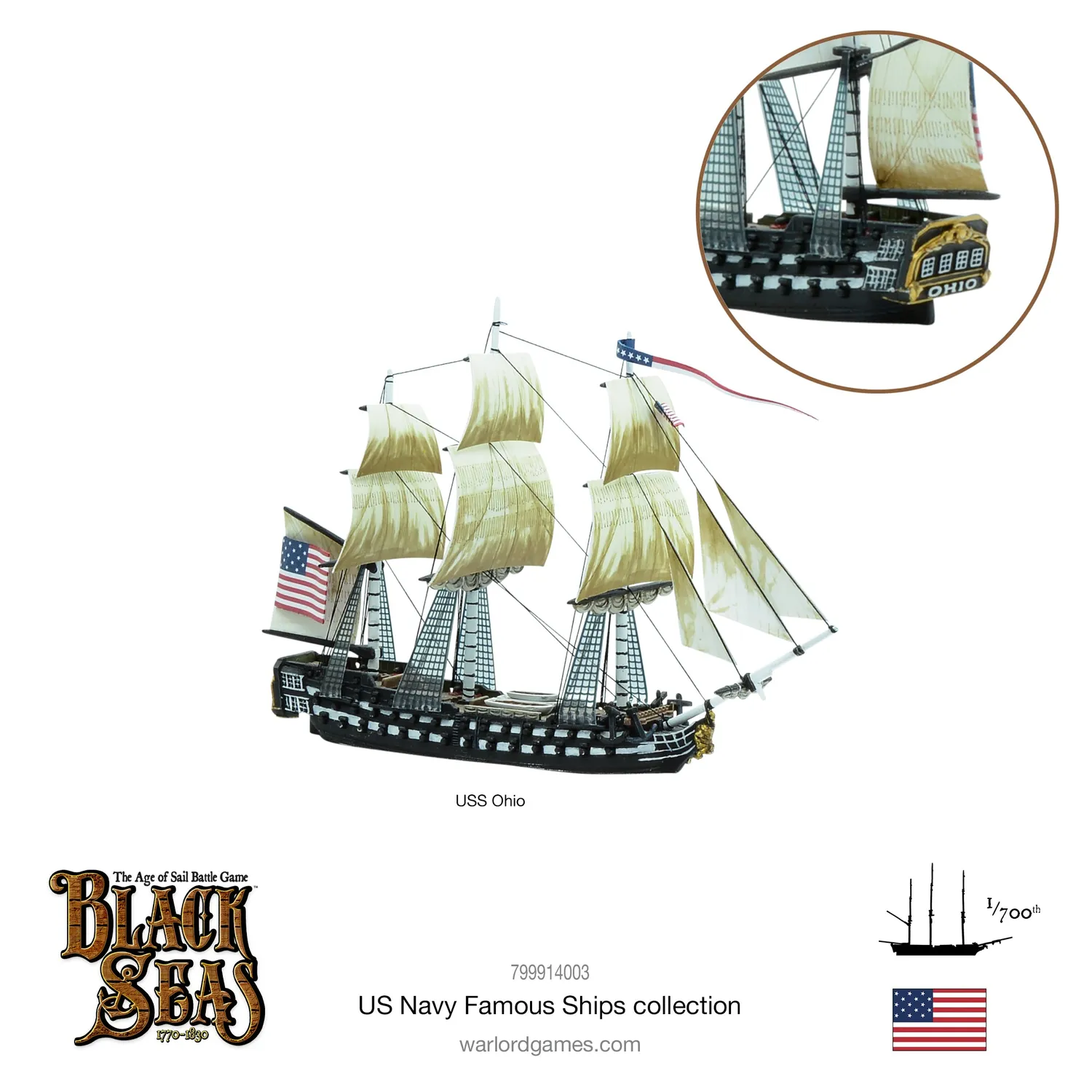 Bolt Action Black Seas United States Famous Ships Bundle navires US