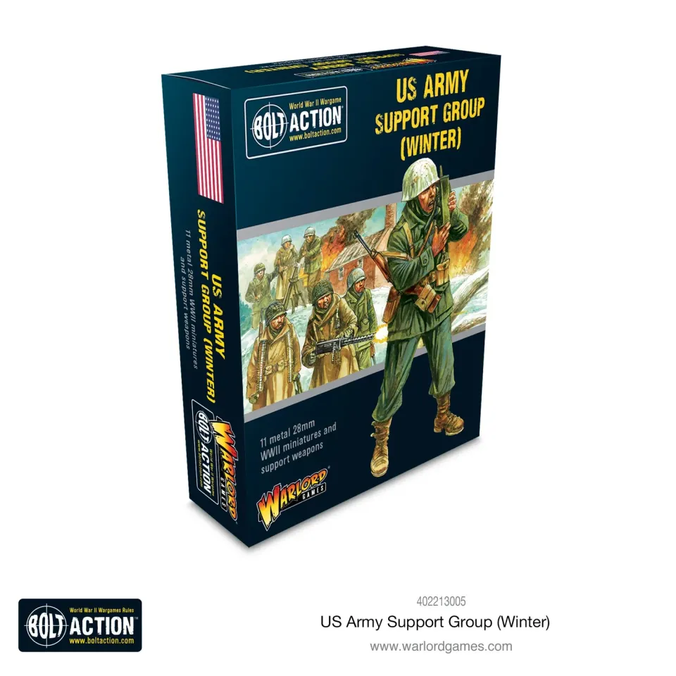 Bolt Action US Army Winter Support Group figurines hiver