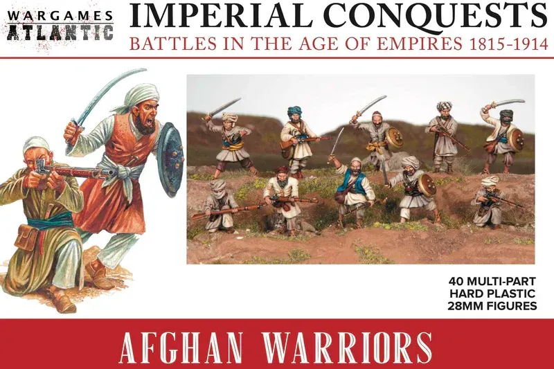 Wargames Atlantic Guerriers Afghans 1830-1920 boîte 40 figurines
