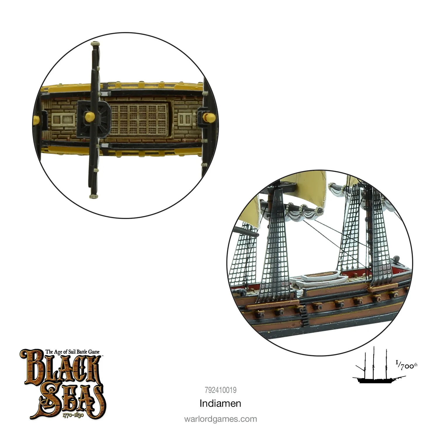 Warlord Games Black Seas Indiamen navires 2 unités résine métal