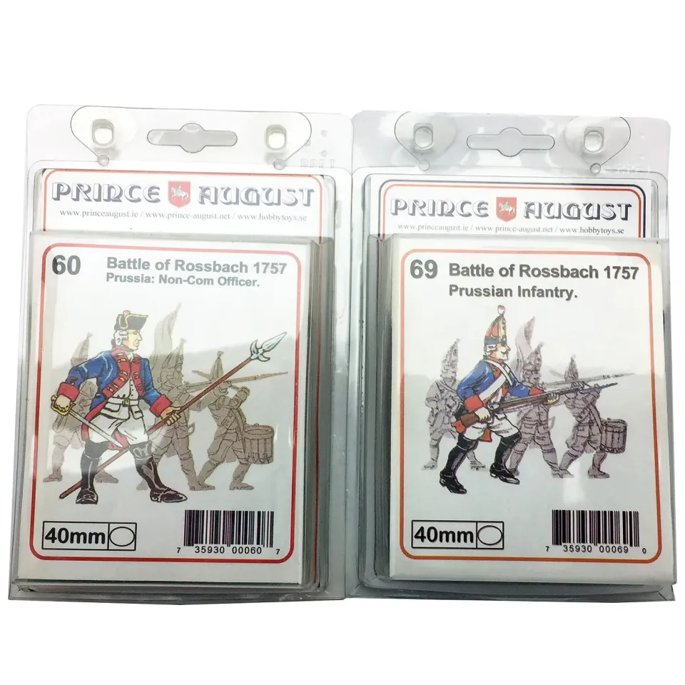 Prince August PA60 et PA69 Bataille de Roßbach moules 40 mm métal