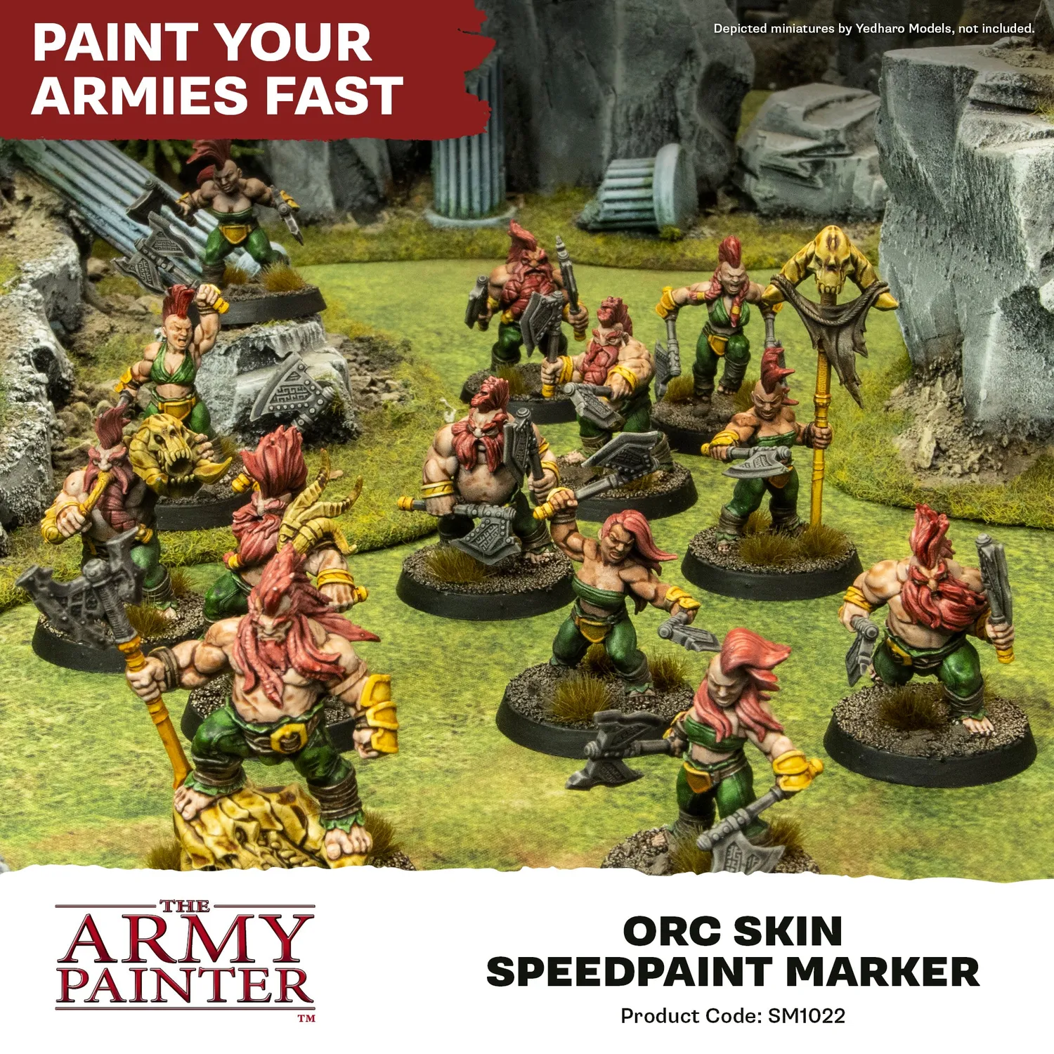 The Army Painter Speedpaint Marker Orc Skin feutre peinture vert