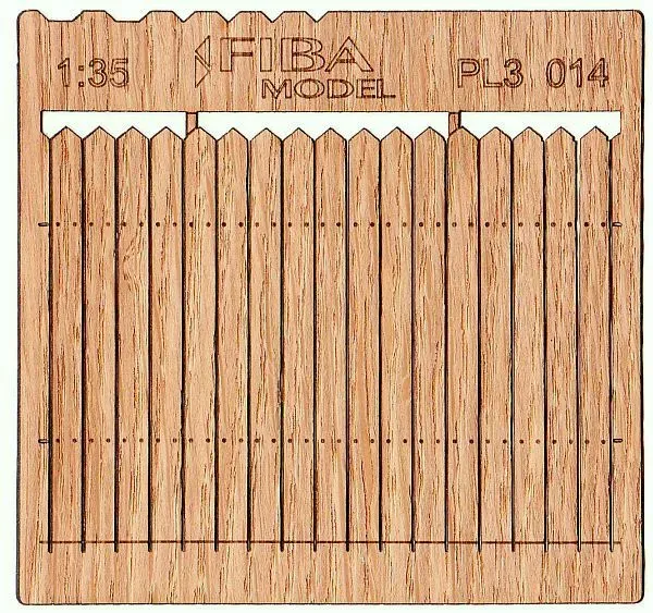 Albion Stockade (tall) fence clôture miniature 2 pièces