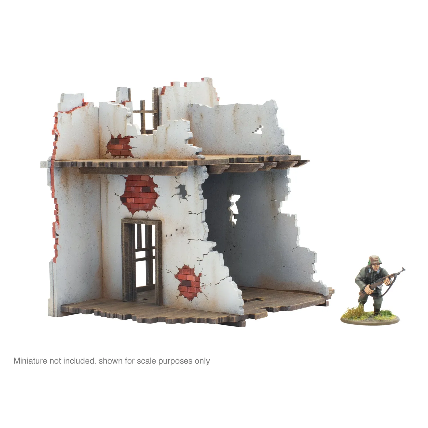 Bolt Action City in Ruins Façade Maison 1 décor MDF