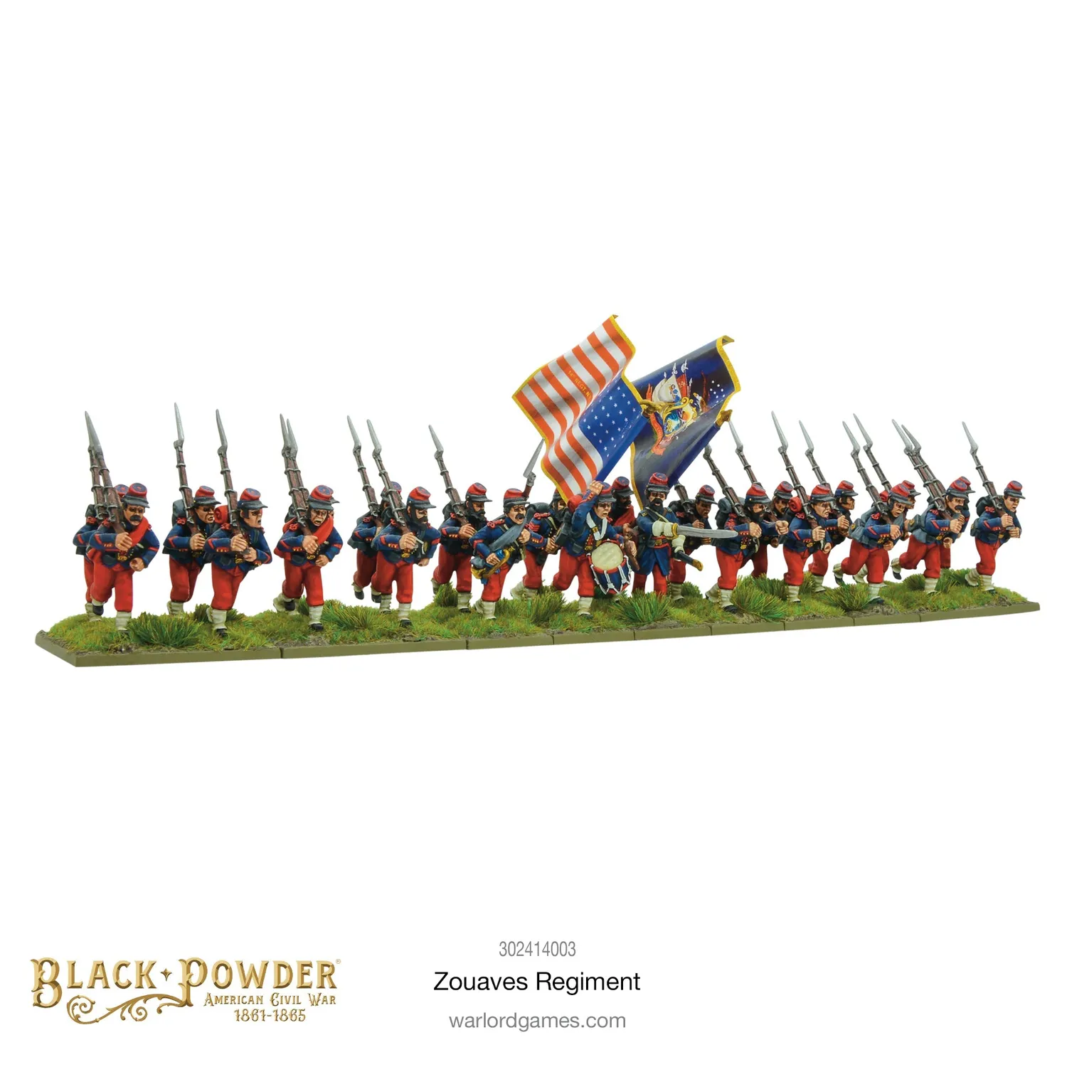 Warlord Black Powder Zouaves Regiment 24 figurines résine