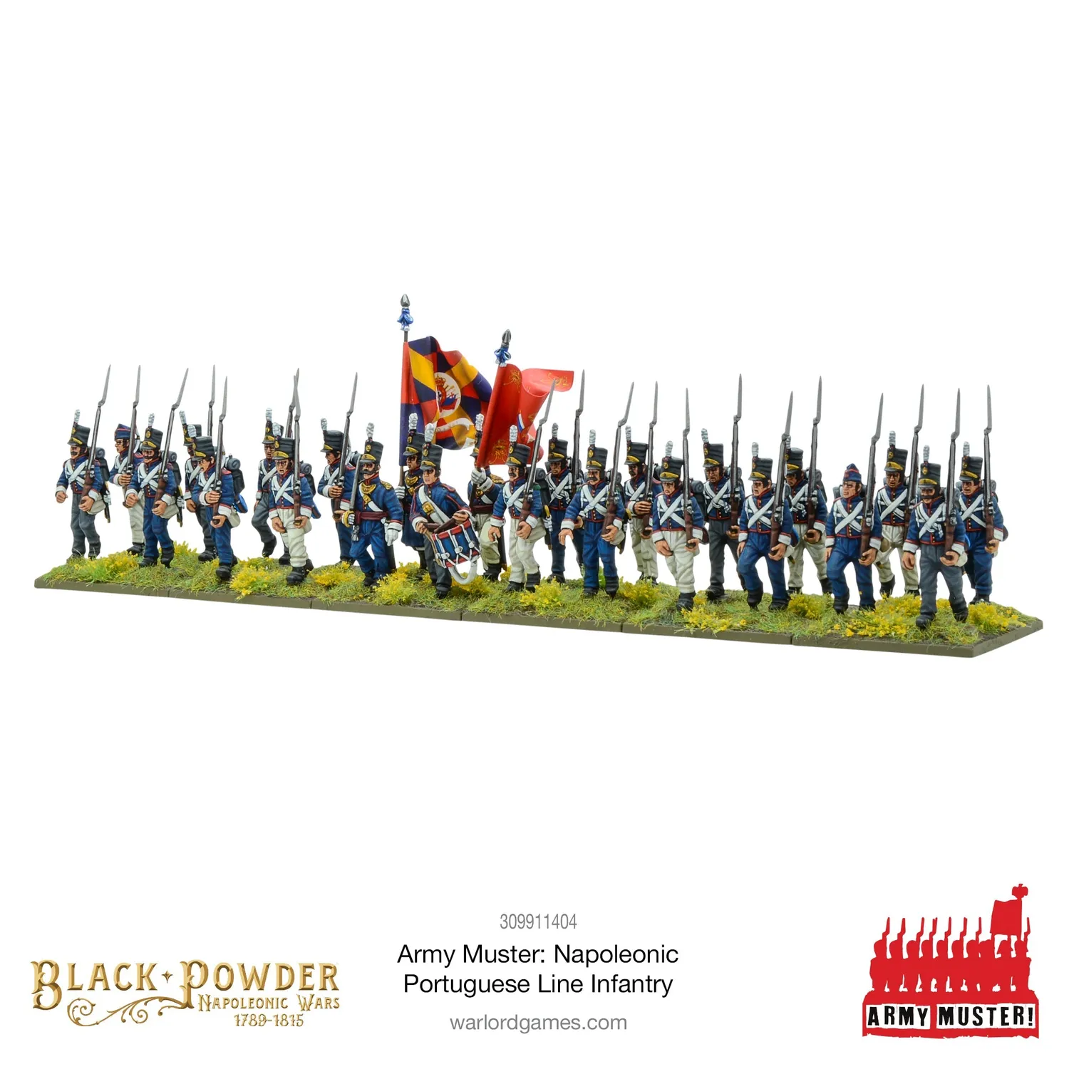 Bolt Action Army Muster Napoleonic Portuguese Line Infantry infanterie plastique