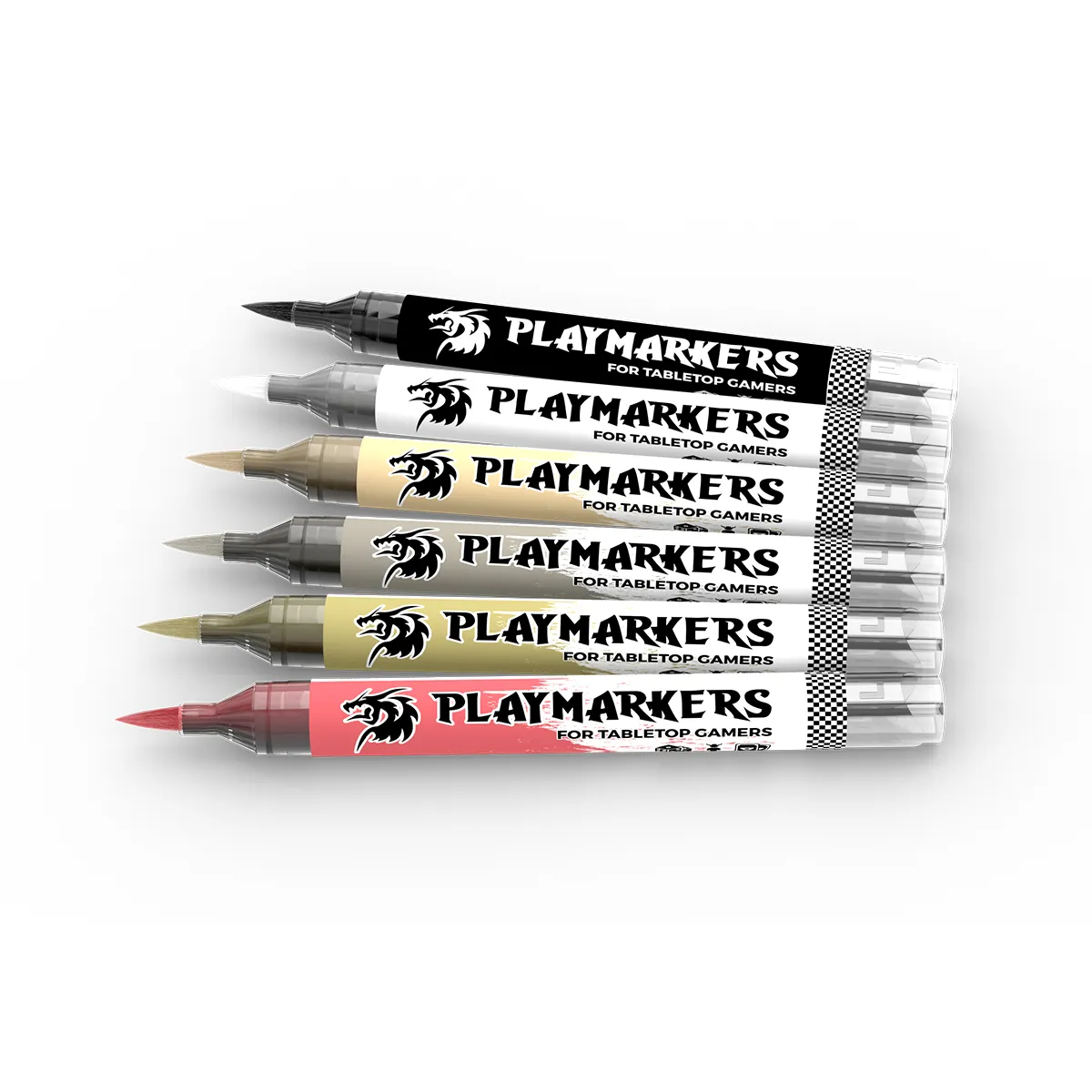 Des Tranchées aux Barricades Playmarkers Squelettes Zombies set 6 feutres