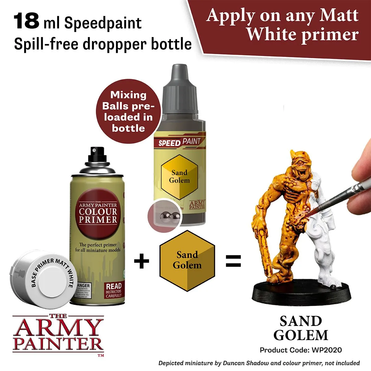 Bolt Action Speedpaint Sand Golem peinture jaune sable