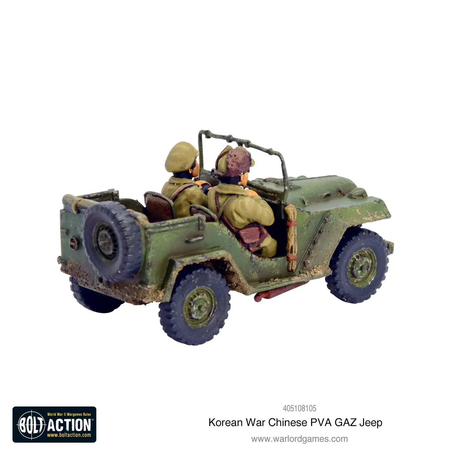 Bolt Action Korean War Jeep GAZ PVA chinois véhicule résine métal