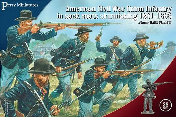 Perry Miniatures American Civil War Union Infantry figurines 38 pièces