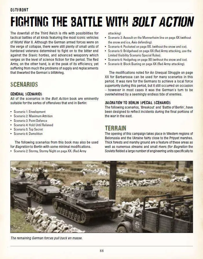 Bolt Action Ostfront Barbarossa to Berlin livre PDF numérique